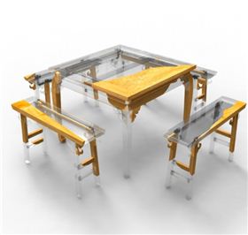 亞克力桌凳 亞克力桌凳