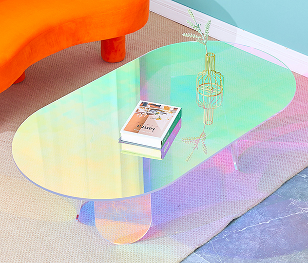 亞克力彩虹茶幾 亞克力彩虹茶幾